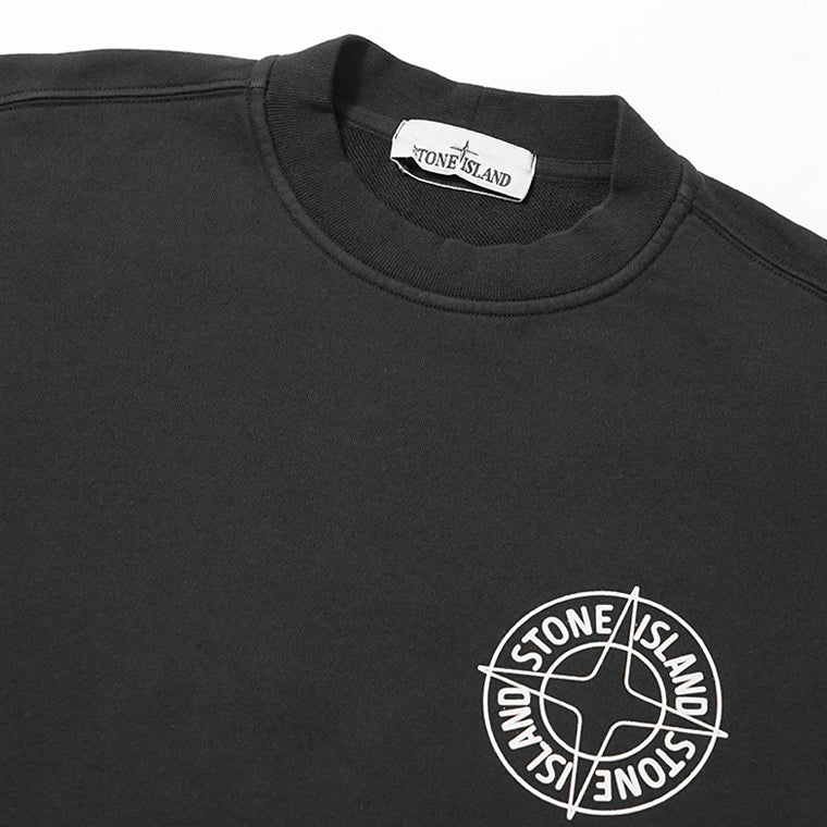 ストーンアイランド STONE ISLAND メンズ スウェットシャツ ブラック