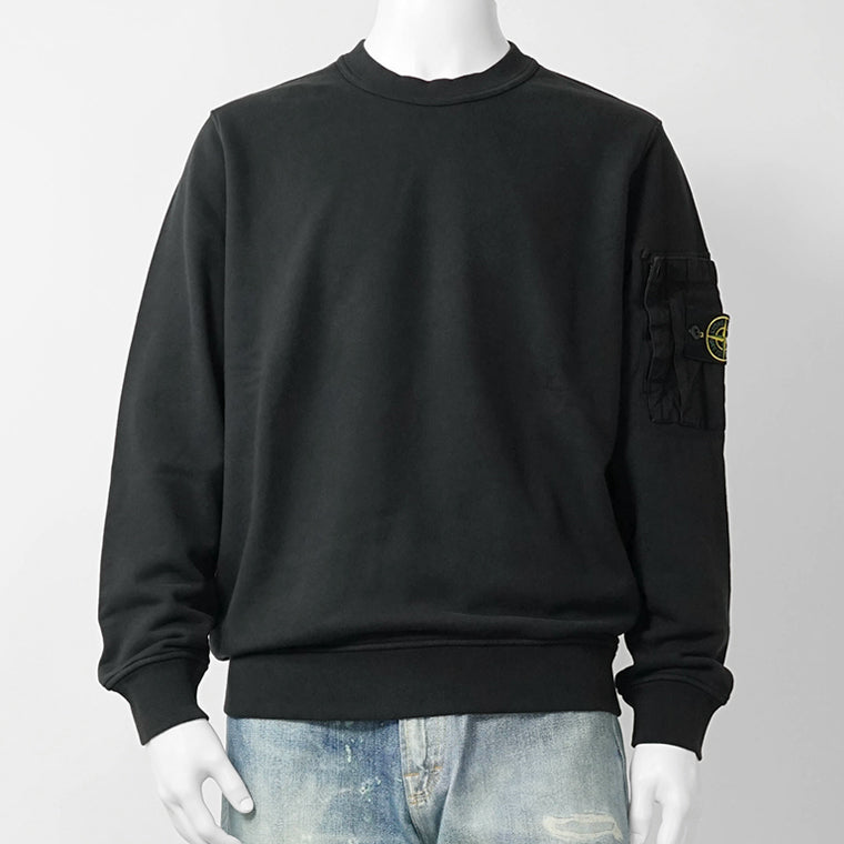 ストーンアイランド STONE ISLAND メンズ スウェットシャツ ブラック