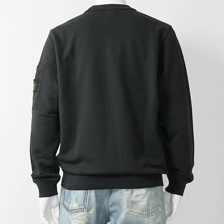 ストーンアイランド STONE ISLAND メンズ スウェットシャツ ブラック