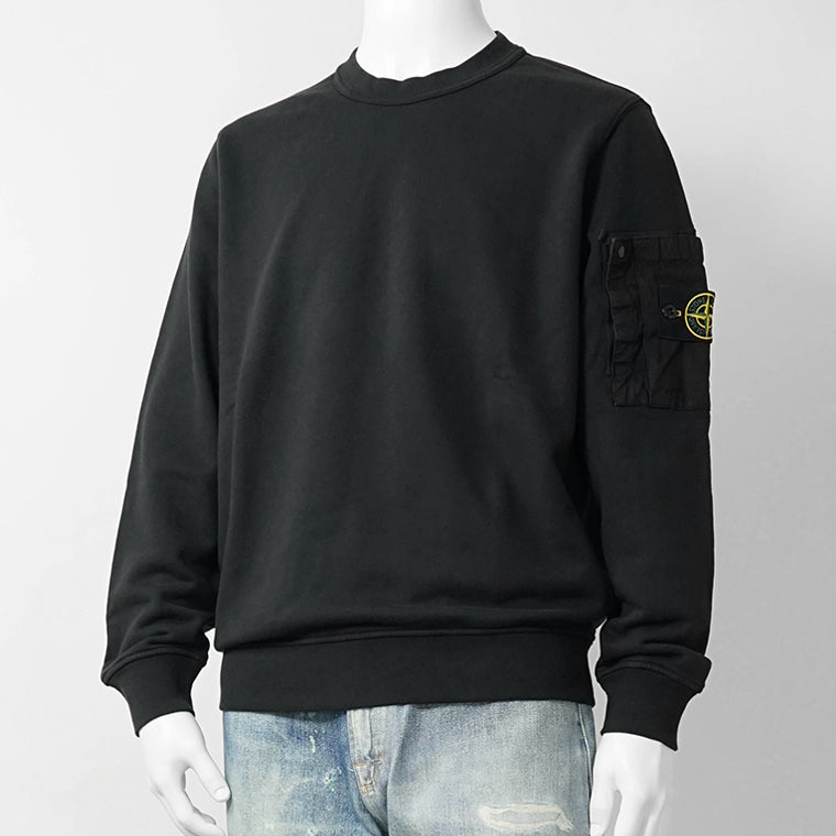 ストーンアイランド STONE ISLAND メンズ スウェットシャツ ブラック