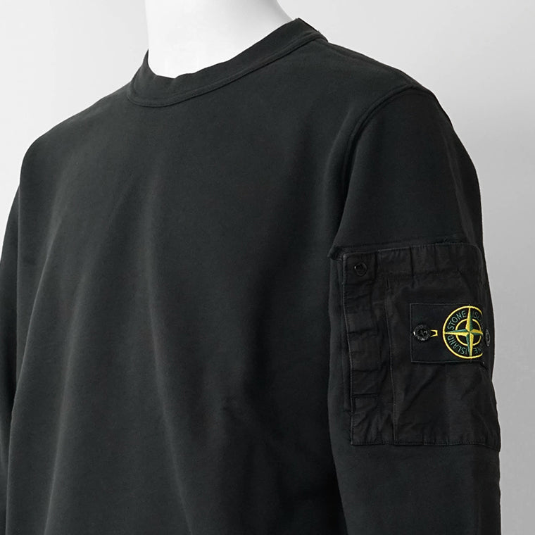 ストーンアイランド STONE ISLAND メンズ スウェットシャツ ブラック