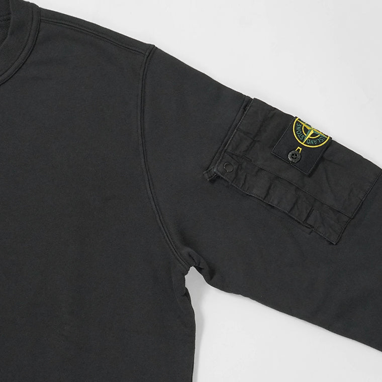 ストーンアイランド STONE ISLAND メンズ スウェットシャツ ブラック