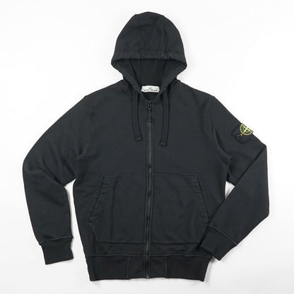 STONE ISLAND メンズ ジップアップパーカー ORGANIC COTTON FLEECE L1S156100061 S0051 ブラック V0029