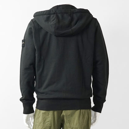 STONE ISLAND メンズ ジップアップパーカー ORGANIC COTTON FLEECE L1S156100061 S0051 ブラック V0029