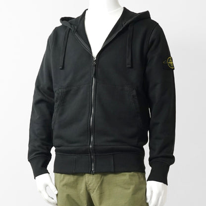 STONE ISLAND メンズ ジップアップパーカー ORGANIC COTTON FLEECE L1S156100061 S0051 ブラック V0029