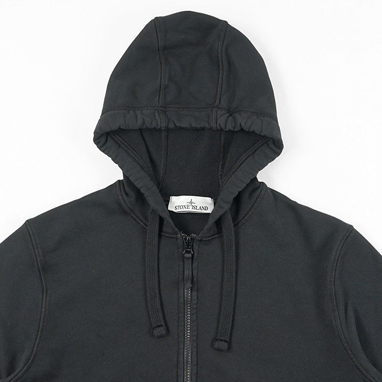 STONE ISLAND メンズ ジップアップパーカー ORGANIC COTTON FLEECE L1S156100061 S0051 ブラック V0029