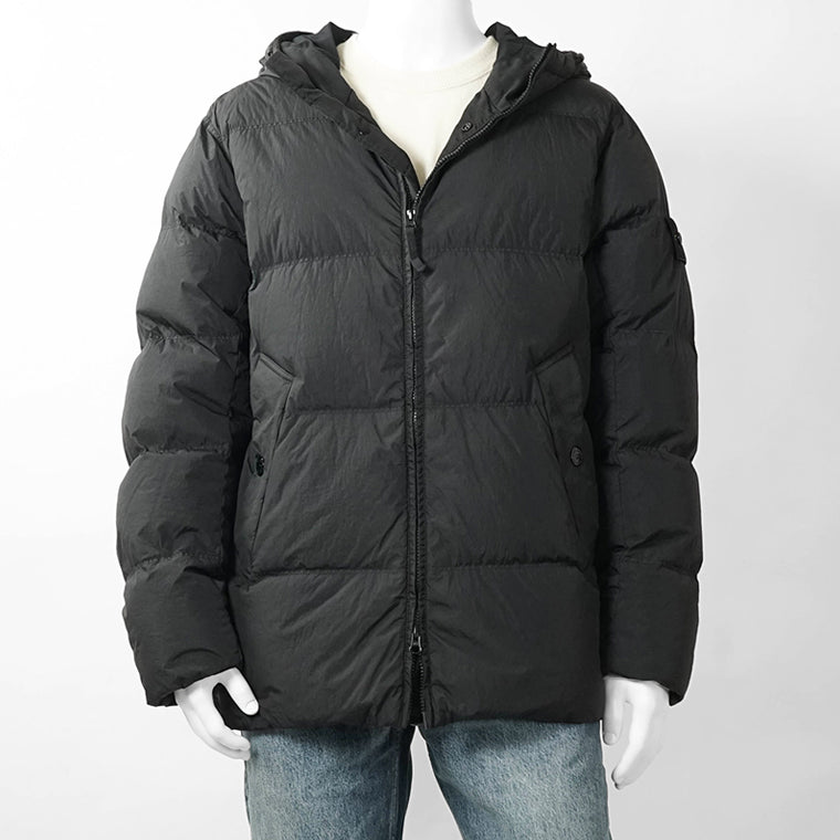STONE ISLAND メンズ ダウンジャケット GARMENT DYED CRINKLE REPS NY L2S154100037 S0A23 ブラック V0029