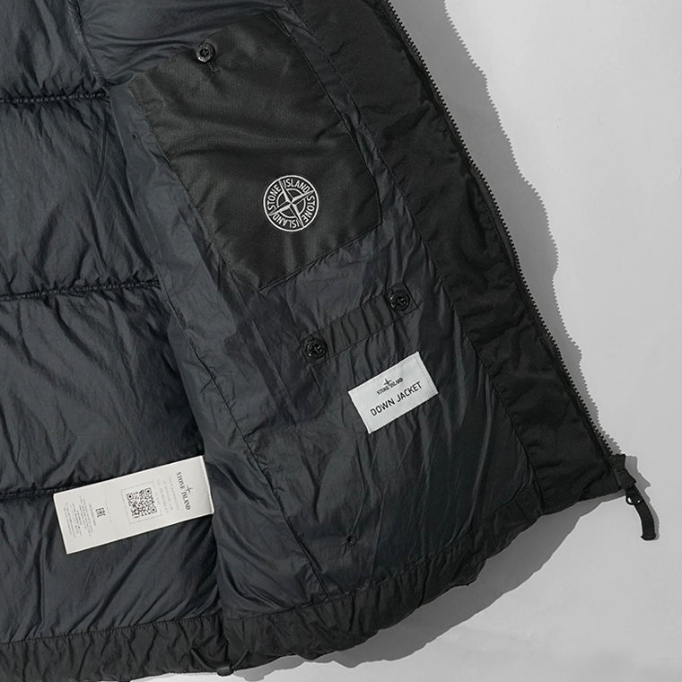 STONE ISLAND メンズ ダウンジャケット GARMENT DYED CRINKLE REPS NY L2S154100037 S0A23 ブラック V0029