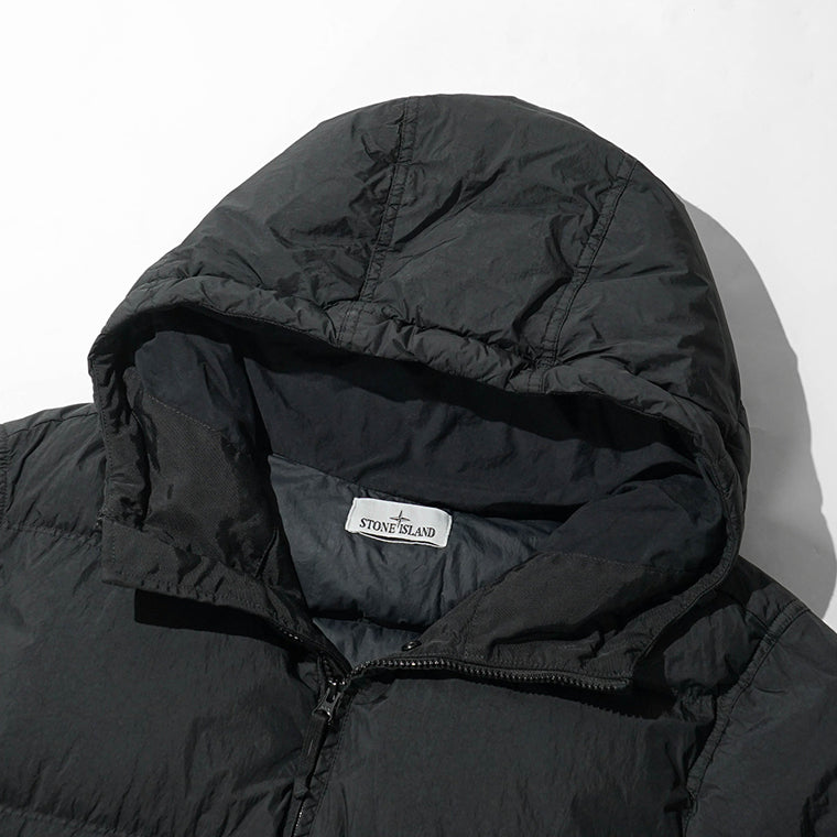 STONE ISLAND メンズ ダウンジャケット GARMENT DYED CRINKLE REPS NY L2S154100037 S0A23 ブラック V0029