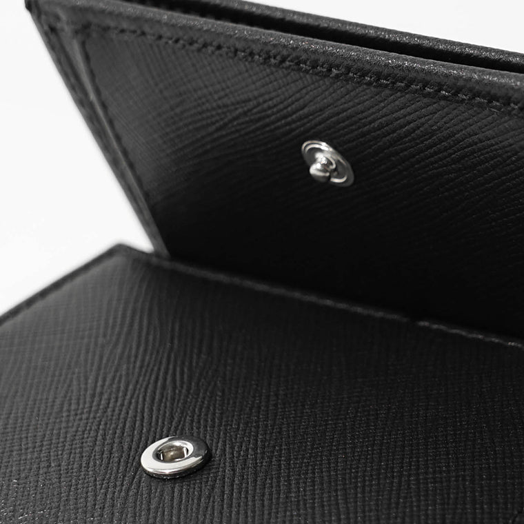JIMMY CHOO メンズ 3つ折り財布 LEOX TLJ ブラック BLACK ANTIQUE SILVER