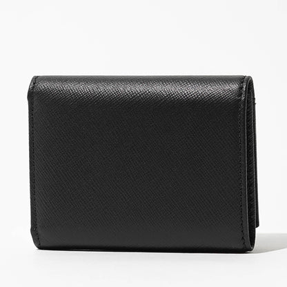 JIMMY CHOO メンズ 3つ折り財布 LEOX TLJ ブラック BLACK ANTIQUE SILVER