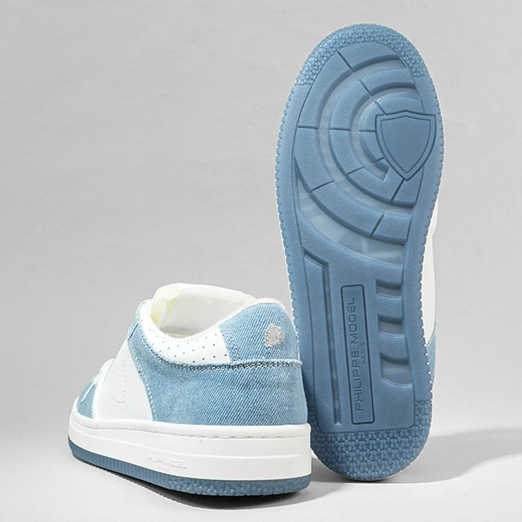 PHILIPPE MODEL メンズ スニーカー LA GRANDE LOW MAN LGLU VD01 ホワイト ライトブルー BLANC AZUL