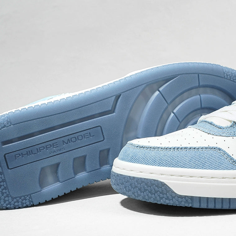 PHILIPPE MODEL メンズ スニーカー LA GRANDE LOW MAN LGLU VD01 ホワイト ライトブルー BLANC AZUL