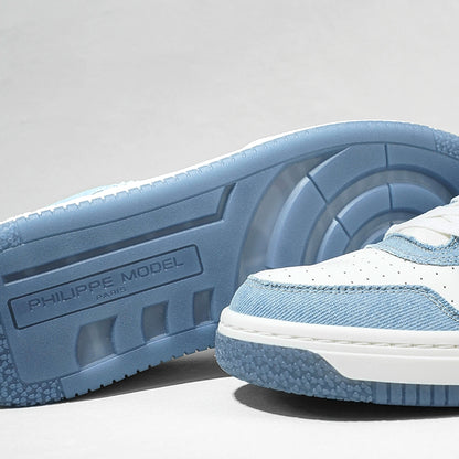 PHILIPPE MODEL メンズ スニーカー LA GRANDE LOW MAN LGLU VD01 ホワイト ライトブルー BLANC AZUL