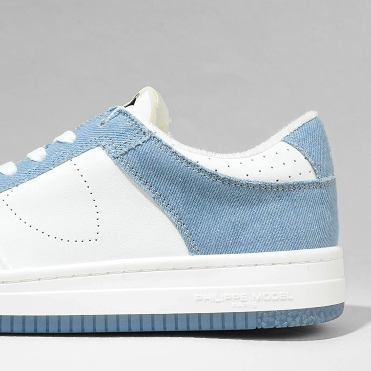 PHILIPPE MODEL メンズ スニーカー LA GRANDE LOW MAN LGLU VD01 ホワイト ライトブルー BLANC AZUL