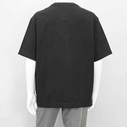 MAISON KITSUNE メンズ Tシャツ BOLD FOX HEAD PATCH OVERSIZE TEE SHIRT LM00107 KJ0119 BLACK ブラック P199