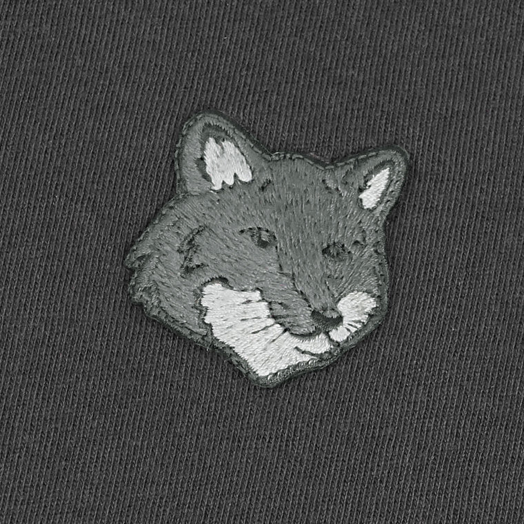 MAISON KITSUNE メンズ Tシャツ BOLD FOX HEAD PATCH OVERSIZE TEE SHIRT LM00107 KJ0119 BLACK ブラック P199