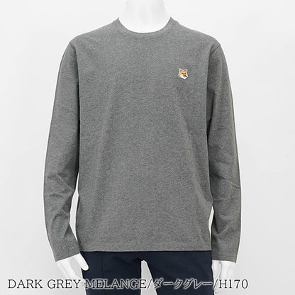 【2024AW CLEARANCE SALE】 MAISON KITSUNE メンズ 長袖Tシャツ FOX HEAD PATCH REGULAR LONG SLEEVES TEE SHIRT LM00108 KJ0008 2カラー