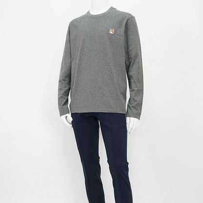 【2024AW CLEARANCE SALE】 MAISON KITSUNE メンズ 長袖Tシャツ FOX HEAD PATCH REGULAR LONG SLEEVES TEE SHIRT LM00108 KJ0008 2カラー