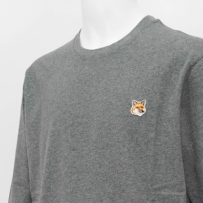 【2024AW CLEARANCE SALE】 MAISON KITSUNE メンズ 長袖Tシャツ FOX HEAD PATCH REGULAR LONG SLEEVES TEE SHIRT LM00108 KJ0008 2カラー