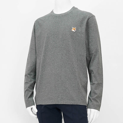 【2024AW CLEARANCE SALE】 MAISON KITSUNE メンズ 長袖Tシャツ FOX HEAD PATCH REGULAR LONG SLEEVES TEE SHIRT LM00108 KJ0008 2カラー