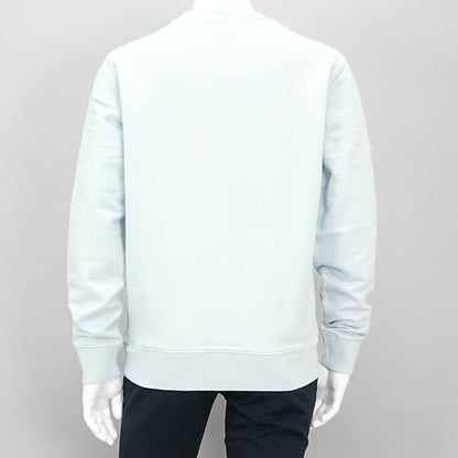 MAISON KITSUNE メンズ スウェットシャツ FOX HEAD PATCH REGULAR SWEATSHIRT LM00301 KM0001 CIRRUS BLUE シーラスブルー 0072