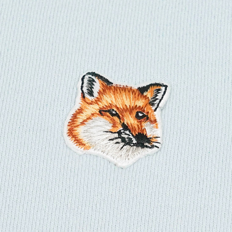 MAISON KITSUNE メンズ スウェットシャツ FOX HEAD PATCH REGULAR SWEATSHIRT LM00301 KM0001 CIRRUS BLUE シーラスブルー 0072