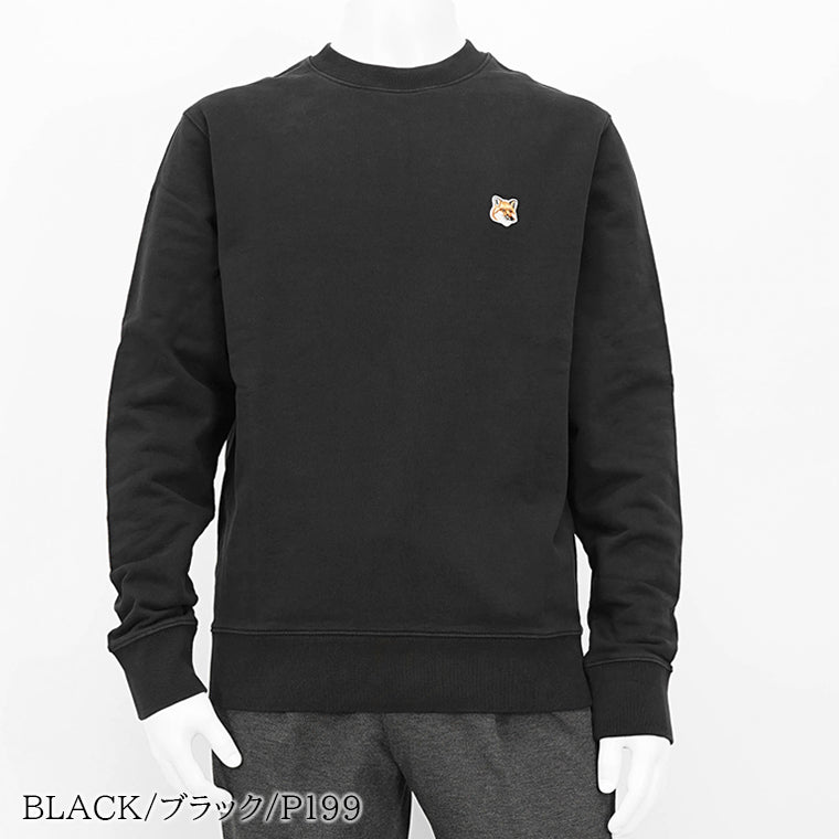 MAISON KITSUNE メンズ スウェットシャツ FOX HEAD PATCH REGULAR SWEATSHIRT LM00301 KM0001 3カラー