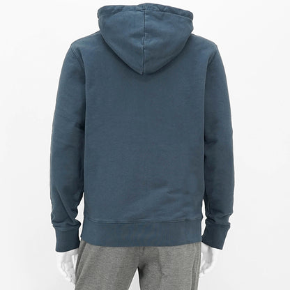 【2024AW CLEARANCE SALE】 MAISON KITSUNE メンズ パーカー CHILLAX PATCH REGULAR HOODIE LM00706 KM0001 INK BLUE ネイビー P476