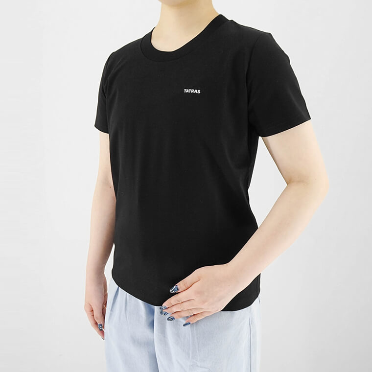 タトラス TATRAS レディース Tシャツ ブラック ホワイト タトラス TATRAS レディース Tシャツ ブラック ホワイト