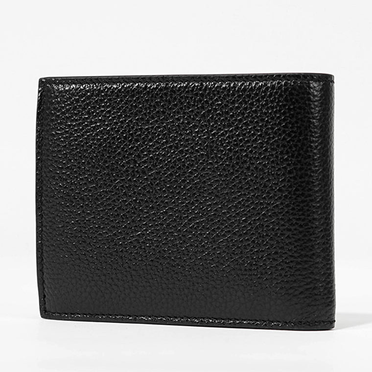 JIMMY CHOO メンズ 2つ折り財布 LUKA LDA ブラック BLACK GUNMETAL