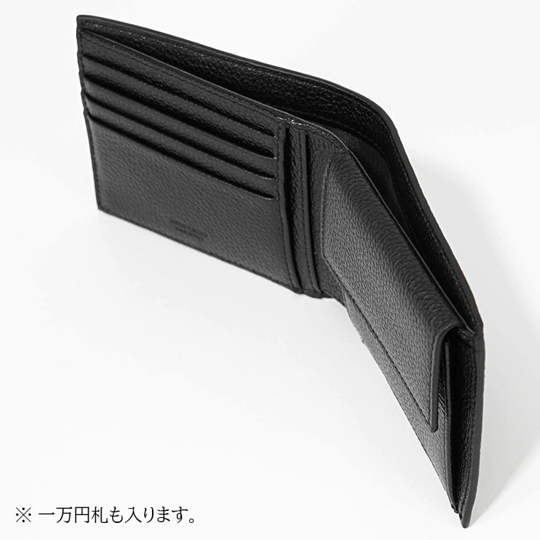 JIMMY CHOO メンズ 2つ折り財布 LUKA LDA ブラック BLACK GUNMETAL