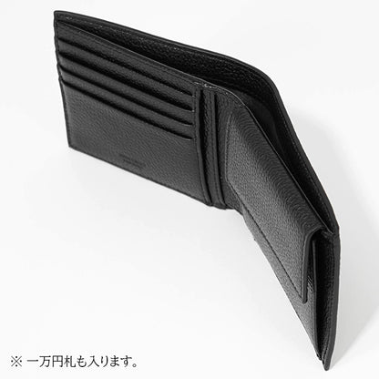 JIMMY CHOO メンズ 2つ折り財布 LUKA LDA ブラック BLACK GUNMETAL