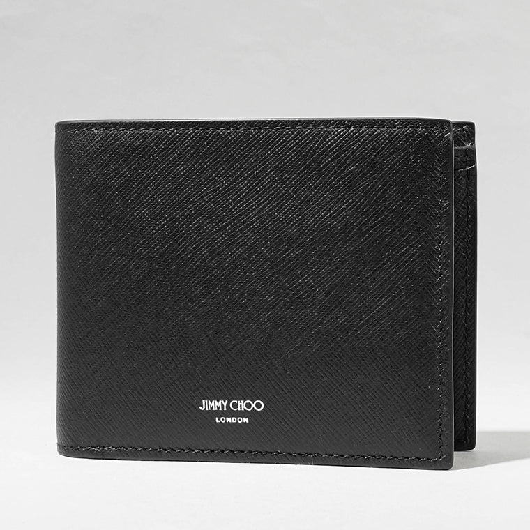 ジミーチュウ JIMMY CHOO メンズ 2つ折り財布 ブラック