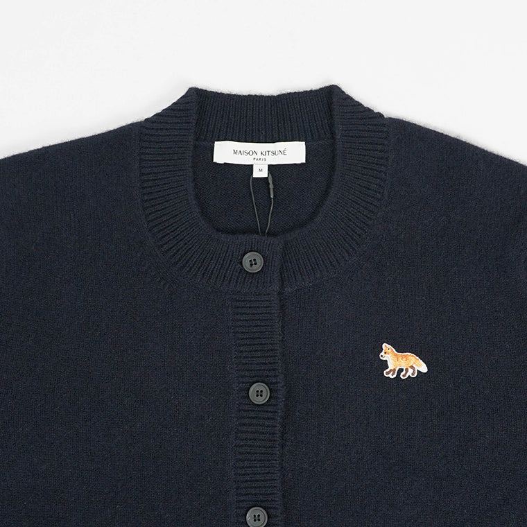 【2024AW CLEARANCE SALE】 MAISON KITSUNE レディース カーディガン BABY FOX PATCH FITTED CARDIGAN LW00508 KT1006 NAVY ネイビー P480