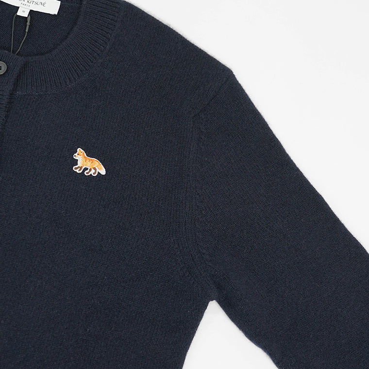 【2024AW CLEARANCE SALE】 MAISON KITSUNE レディース カーディガン BABY FOX PATCH FITTED CARDIGAN LW00508 KT1006 NAVY ネイビー P480