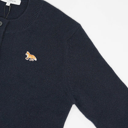 【2024AW CLEARANCE SALE】 MAISON KITSUNE レディース カーディガン BABY FOX PATCH FITTED CARDIGAN LW00508 KT1006 NAVY ネイビー P480