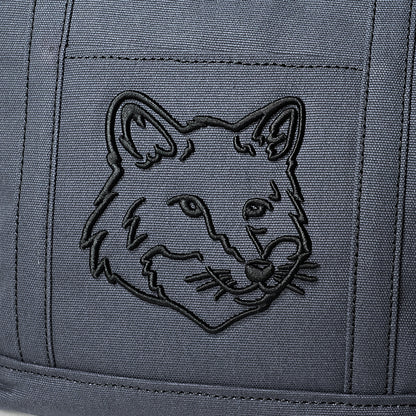 MAISON KITSUNE レディース メンズ トートバッグ FOX HEAD SMALL TOTE LW05103 WW0107 SLATE GREY 0076