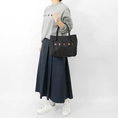 MARNI KIDS キッズ トートバッグ MW105F SHOPPING DAY M01610 M00TJ ブラック 0M900
