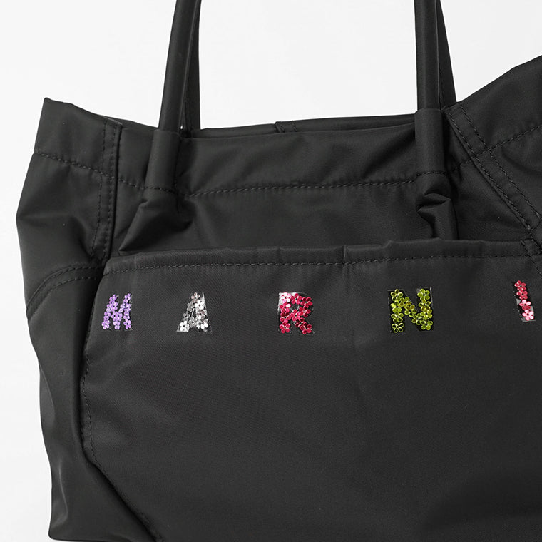 MARNI KIDS キッズ トートバッグ MW105F SHOPPING DAY M01610 M00TJ ブラック 0M900