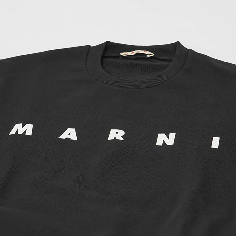 マルニ MARNI KIDS キッズ スウェットシャツ ブラック ホワイト