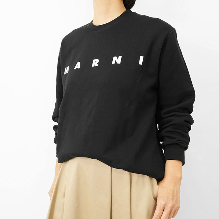 マルニ MARNI KIDS キッズ スウェットシャツ ブラック ホワイト