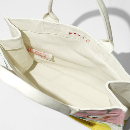 【2026SS SUMMER SALE】MARNI KIDS キッズ トートバッグ MW110F DESERT FLOWER BAG M01822 M00WP クリーム マルチ 0M115