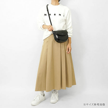 MARNI KIDS キッズ ショルダーバッグ MW113F RAFFIA EFFECT SMILE BAG M01828 M00WR ブラック 0M900