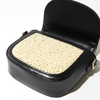 MARNI KIDS キッズ ショルダーバッグ MW113F RAFFIA EFFECT SMILE BAG M01828 M00WR ブラック 0M900