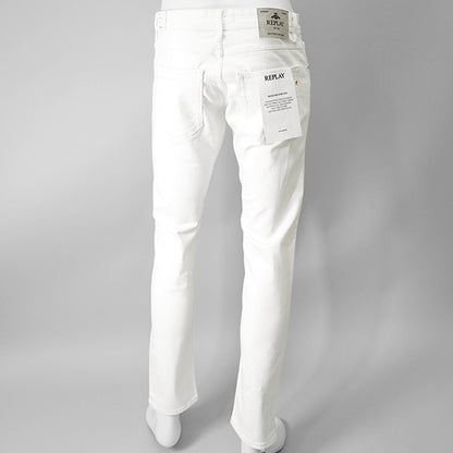 【SUMMER FINAL SALE】 REPLAY メンズ ジーンズ WILLBI M1008 8488781 ホワイト 001