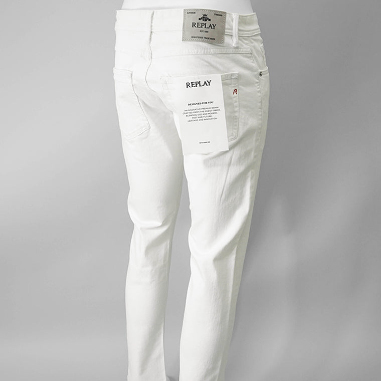 【SUMMER FINAL SALE】 REPLAY メンズ ジーンズ WILLBI M1008 8488781 ホワイト 001