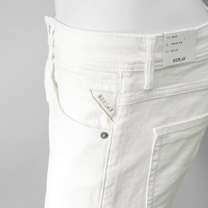 【SUMMER FINAL SALE】 REPLAY メンズ ジーンズ WILLBI M1008 8488781 ホワイト 001