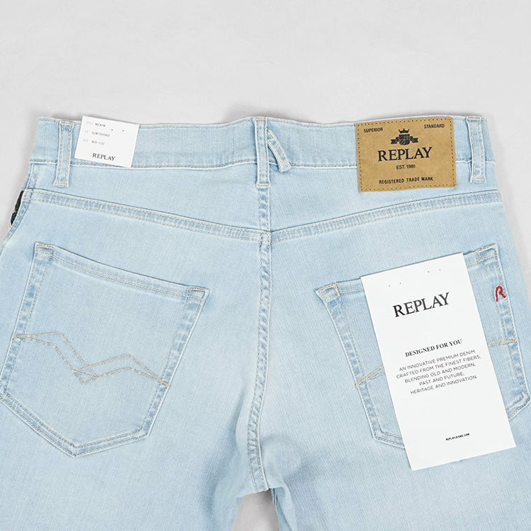REPLAY メンズ ジーンズ MICKYM M1021 41A878 ウォッシュライトブルー 010
