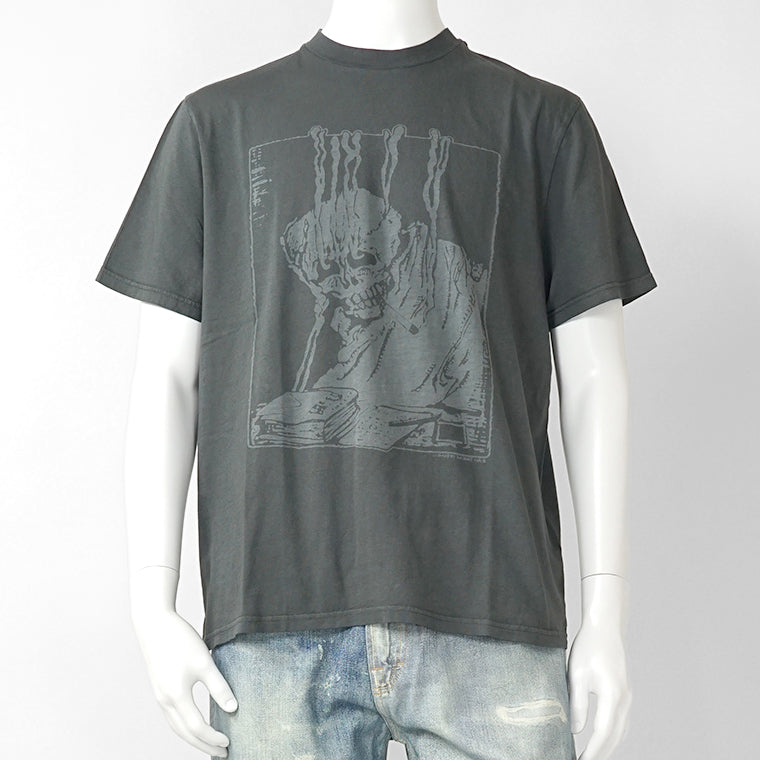 OUR LEGACY メンズ Tシャツ BOX T-SHIRT M2266BA ウォッシュグレー ANGRY FAN MAIL PRINT